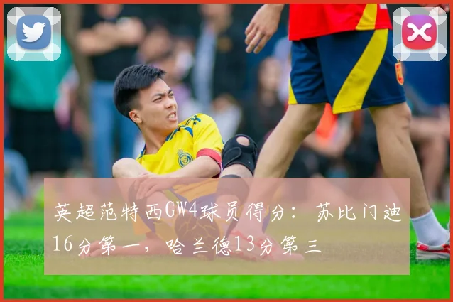 英超范特西GW4球员得分：苏比门迪16分第一，哈兰德13分第三